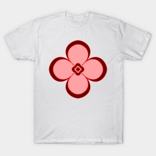 Niibidoon Red] Floral T-Shirt